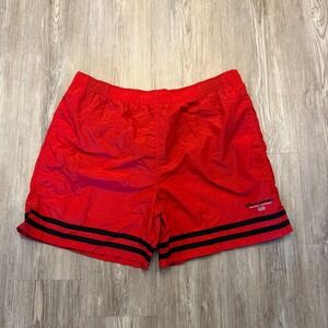 Vintage Polo Sport Ralph Lauren Mens Large Nylon Lined Swim Trunks Red